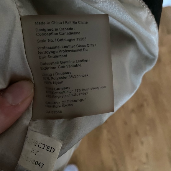 Cuir Danier Lamb Leather Jacket - Picture 5 of 5